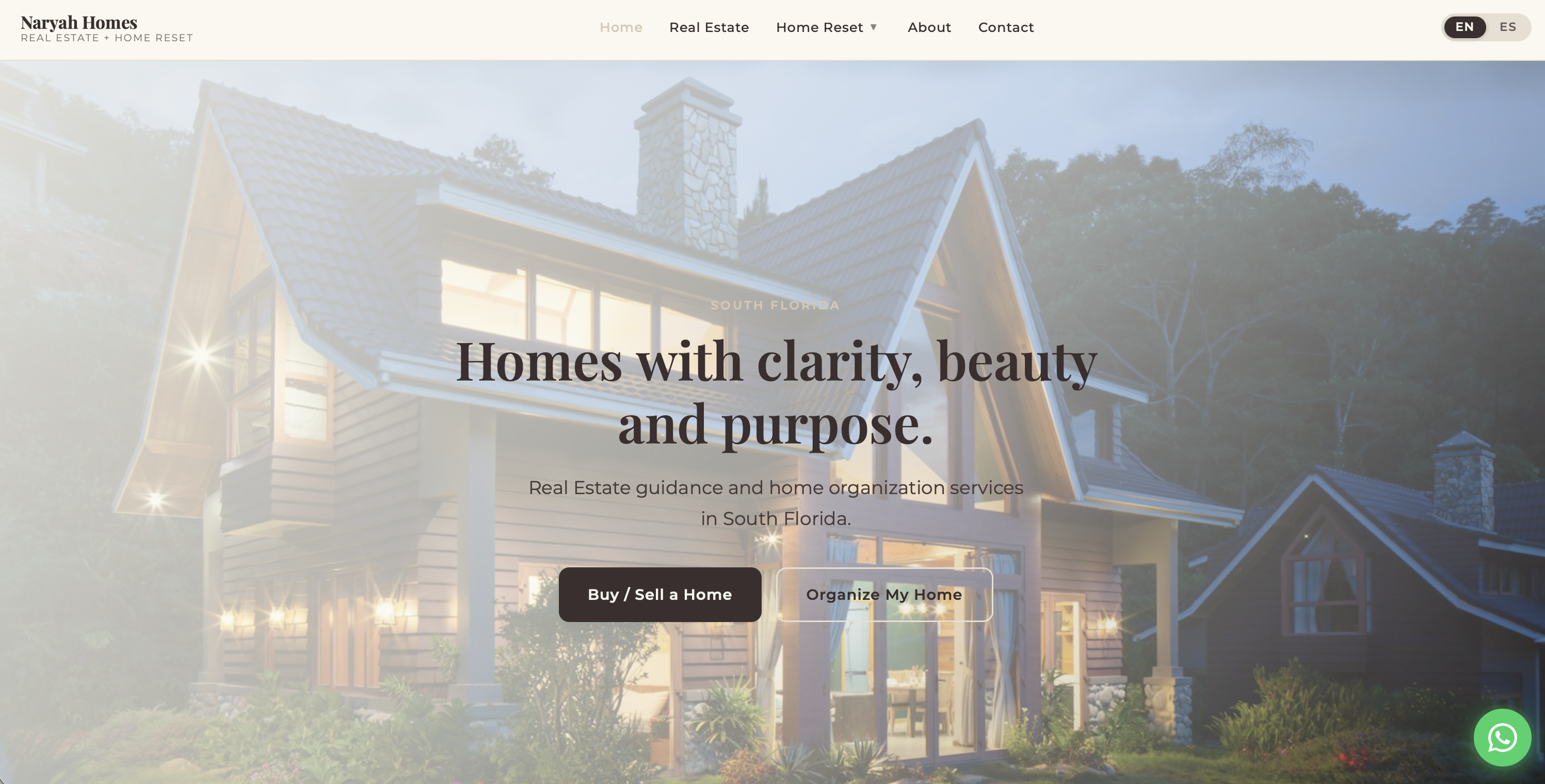Naryah Homes live site