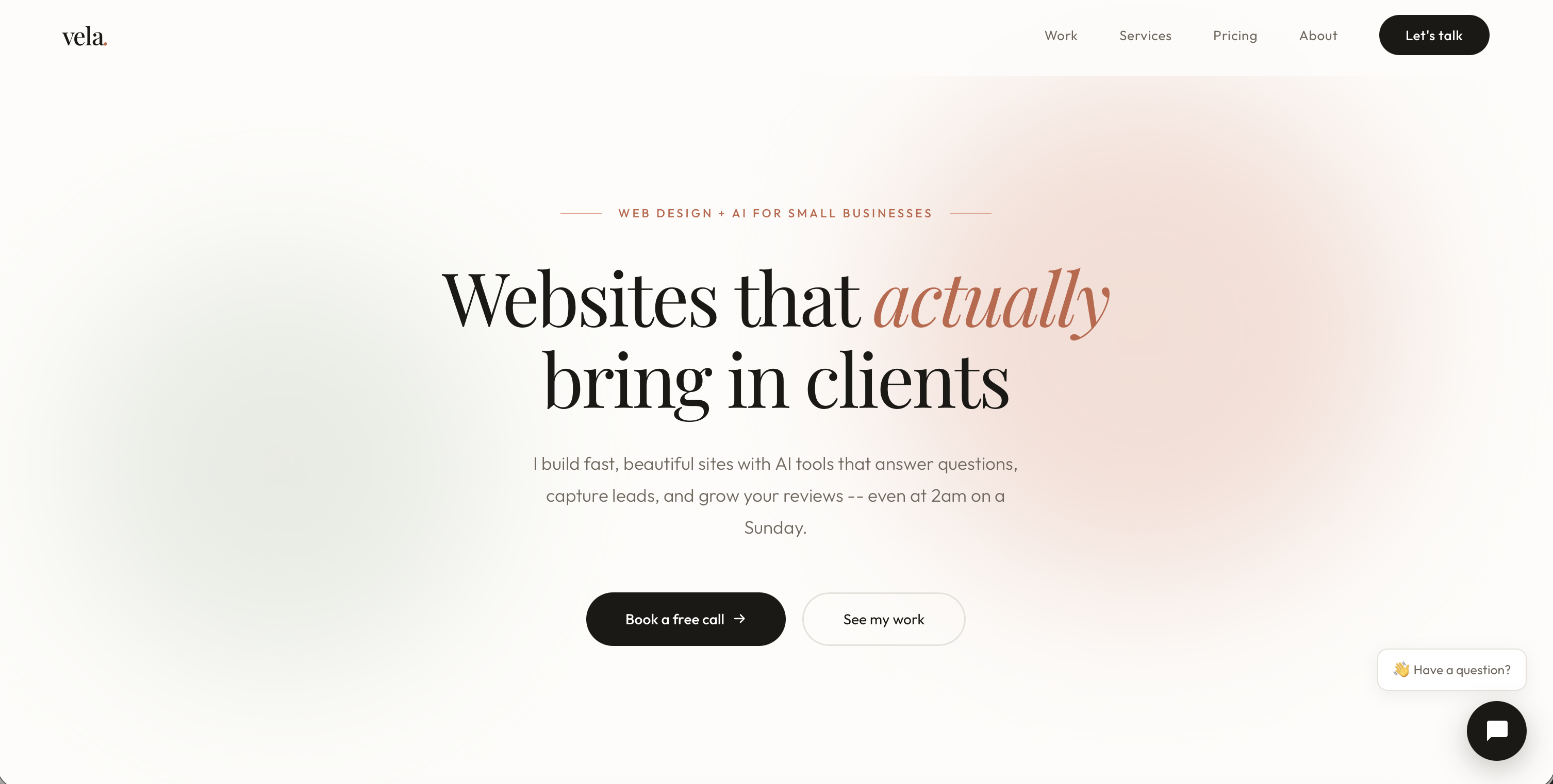 Vela Digital site
